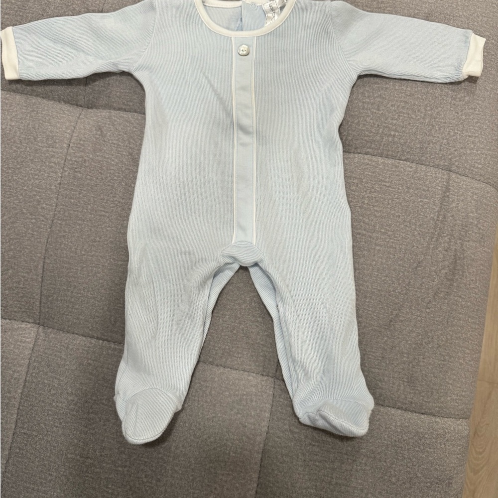 Sky Blue Baby Footie Pajamas